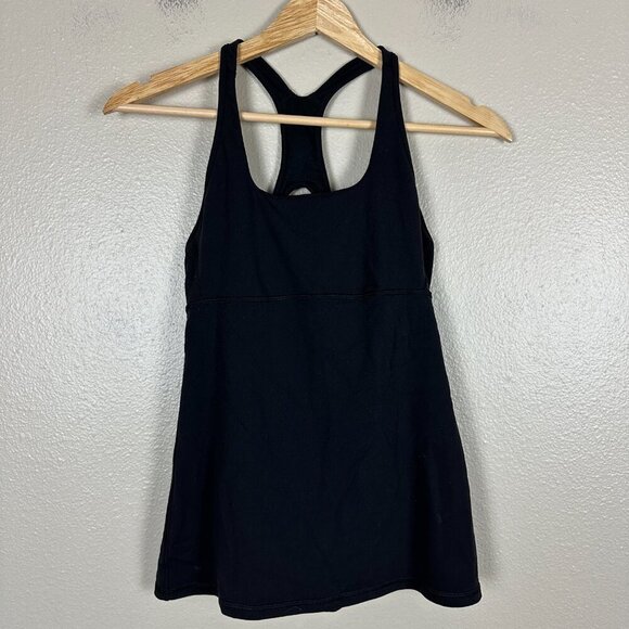 Lululemon Racer Back Tank Top Built-in Bra Running Athletic Women's Size 6 - Picture 3 of 4